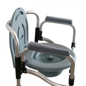 Home Care Manual peso leve Cadeira de Cômoda Dobrável com bedpen